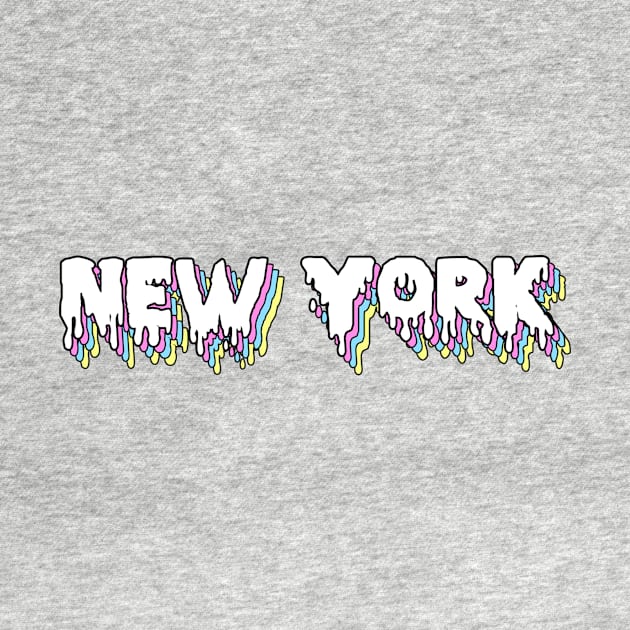 New York Colorful Drippyy by lolosenese